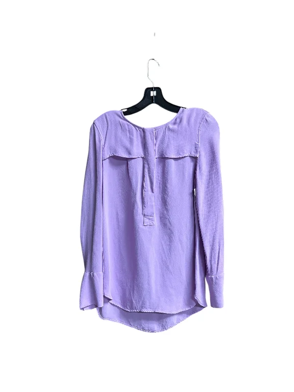 Relaxed Fitwear Top Long Sleeve By J. Crew In Purple, Size: S