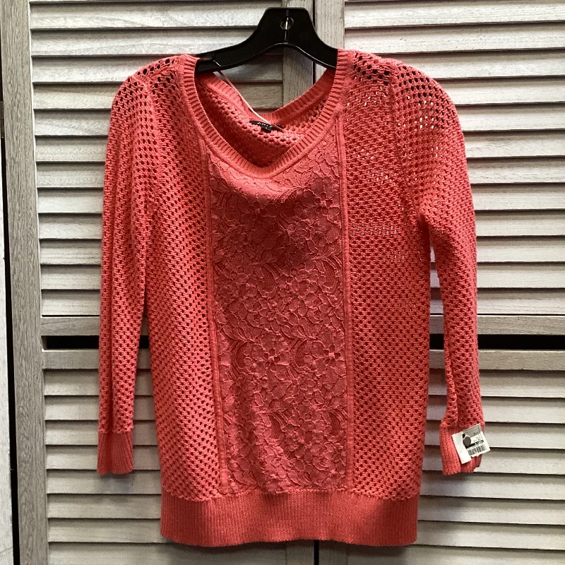 Sporty Minimalism Top Long Sleeve By Apt 9 In Pink, Size: S