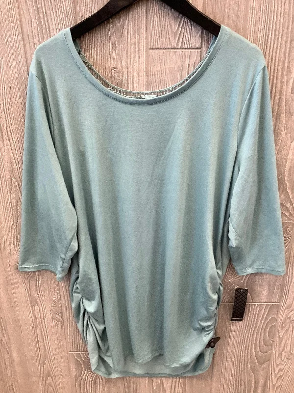 Tailored Pastels Tunic 3/4 Sleeve By Massini  Size: 2x