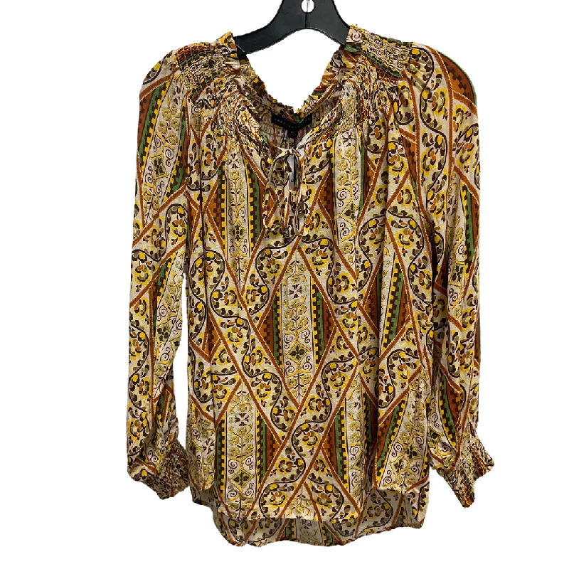 High-End Minimalism Top Long Sleeve By Jane And Delancey In Multi-colored, Size: L