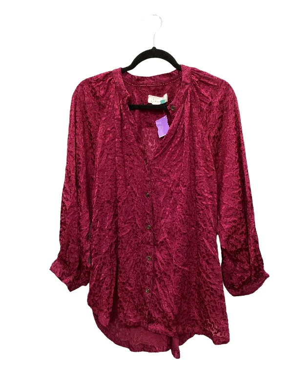 Everyday Essentials Top Long Sleeve By Anthropologie  Size: 1x