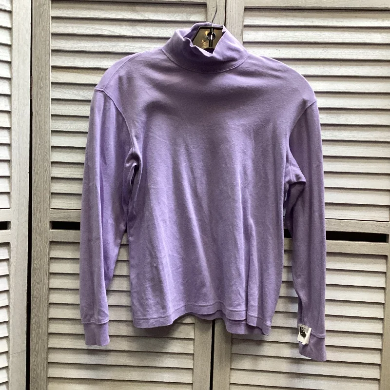 Soft Casual Top Long Sleeve By Talbots In Purple, Size: S