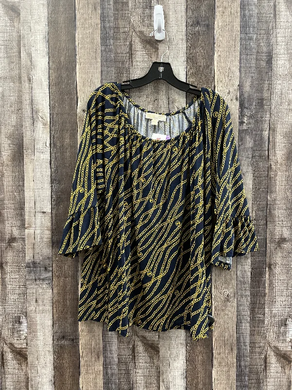 Smart Monochrome Top 3/4 Sleeve By Michael Kors  Size: 3x