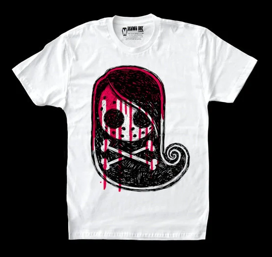 Cozy Streetwear Tokyo Crossbones Drip Men White Tshirt