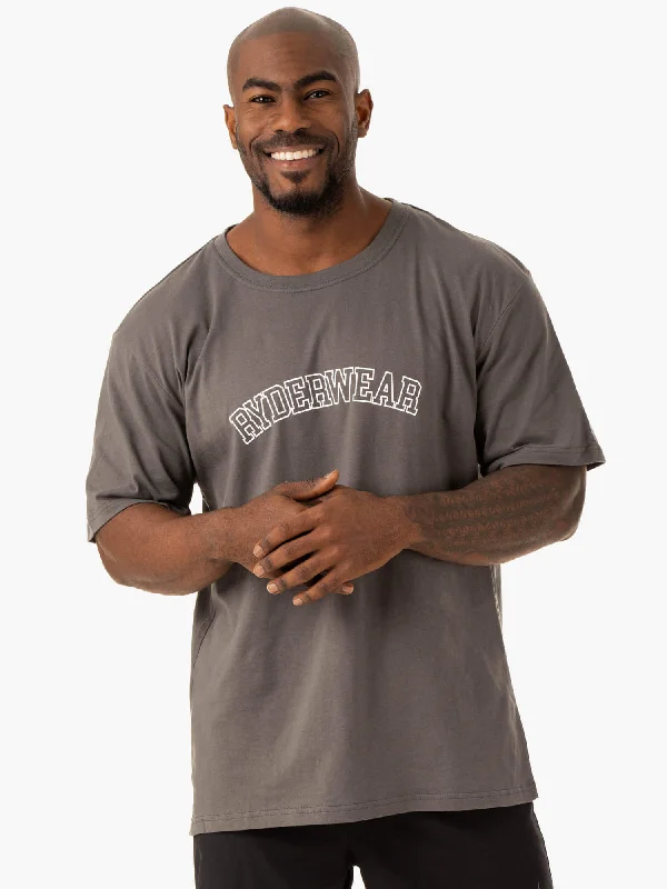 Classic Neutrals Oversized T-Shirt - Charcoal