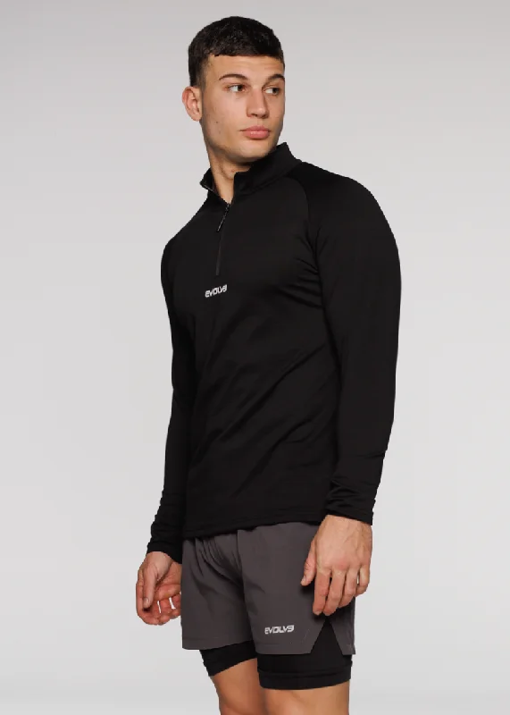 Modern Tailored Limitless ¼ Zip Jacket - Black