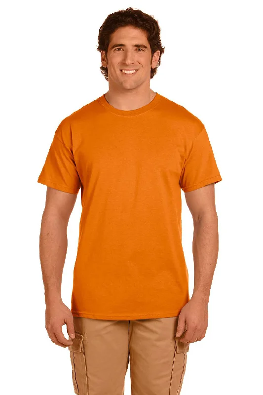 Minimalist Prints Fruit Of The Loom Mens HD Jersey Short Sleeve Crewneck T-Shirt - Tennessee Orange - Closeout