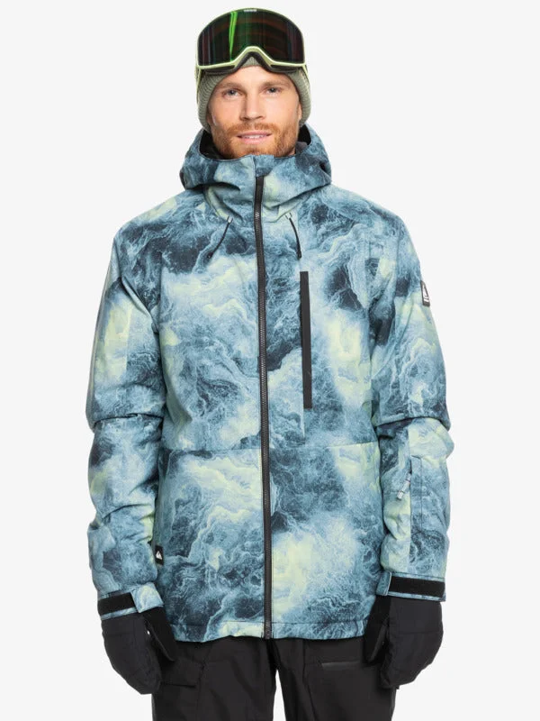 Tailored Essentials Quiksilver Mission Printed Snow Jacket for Men