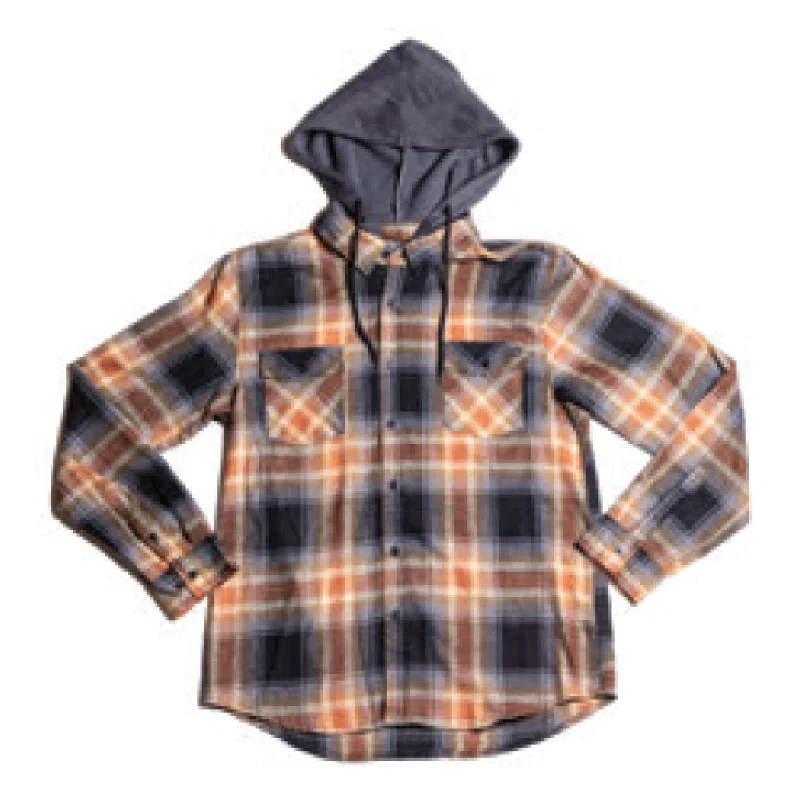 Chic Casualwear MILL VALLEY HOODED FLANNEL