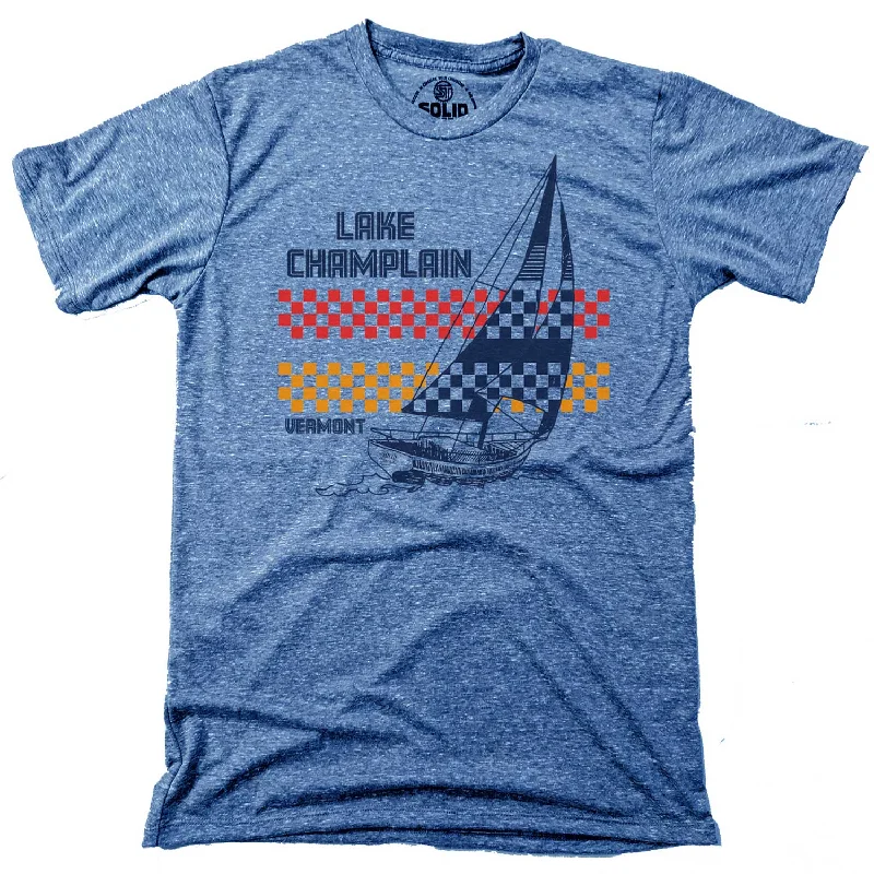 Preppy Sporty Lake Champlain VT Sailboat T-shirt