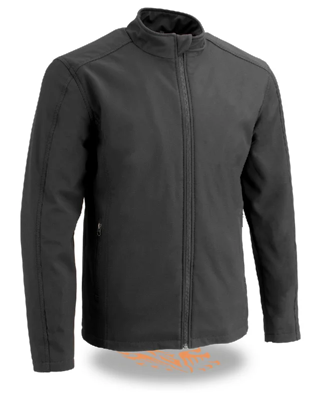 Urban Layering Milwaukee Leather MPM1763 Men's Black Waterproof Lightweight Soft Shell Jacket