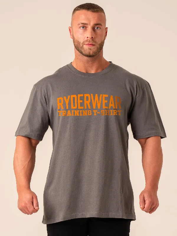 Elegant Casual Ryderwear Training T-Shirt - Charcoal