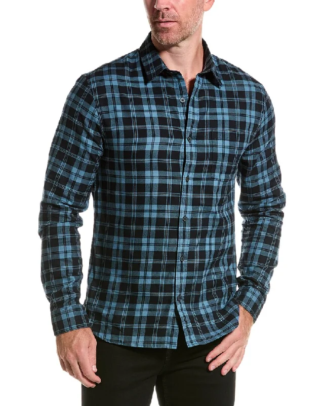 Minimal Earthy Vince Sailwind Plaid Shirt