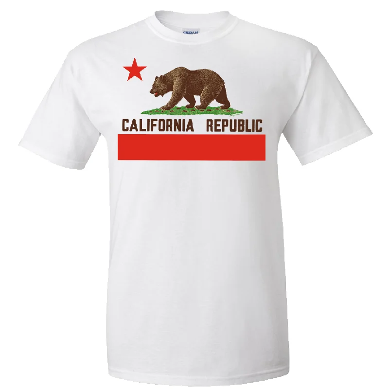 Neutral Streetwear Don Pimentel California Republic Bear Flag Brown Text Asst Colors T-shirt/tee