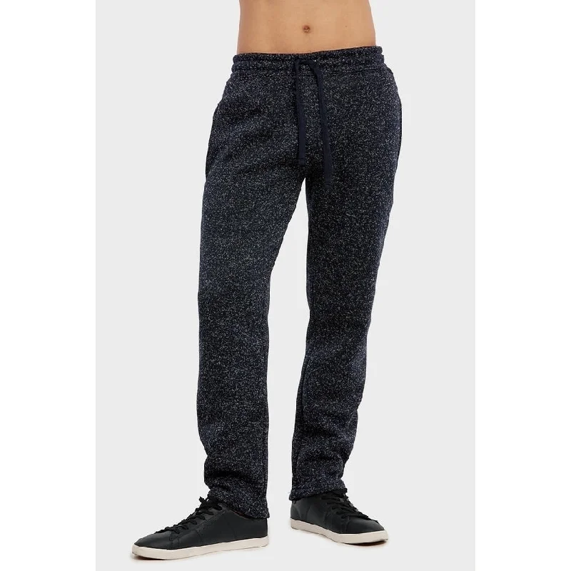 Relaxed Sportwear KNOCKER Men's Long Fleece Sweat Pants - Space Dyed Navy