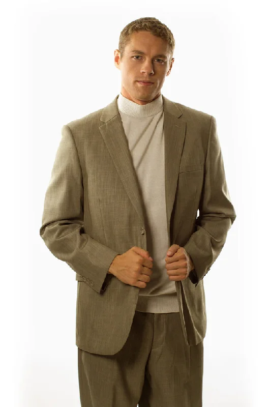 Sophisticated Tailoring Caravelli Barley Sharkskin Suit