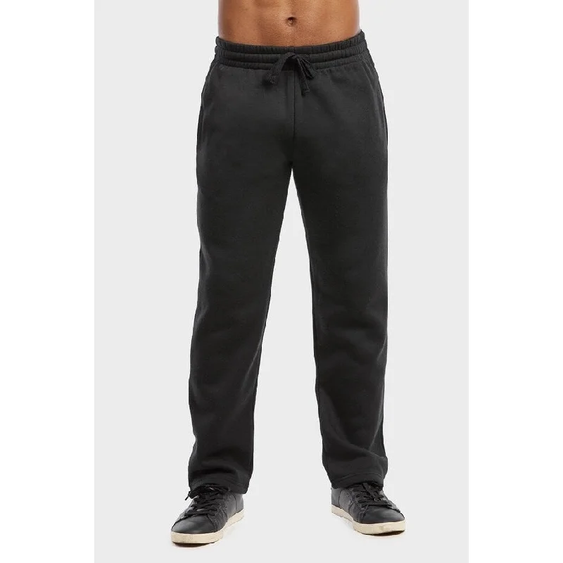 Soft Casual Men's Long Fleece Lightweight Sweat Pants