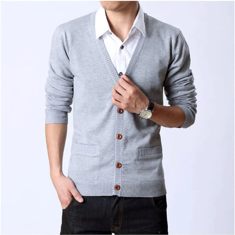 Retro Sportwear Mens Button Up Cardigan