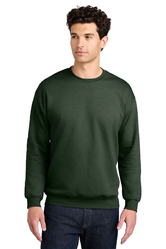 Elegant Sporty Gildan Mens Softstyle Crewneck Sweatshirt - Forest Green