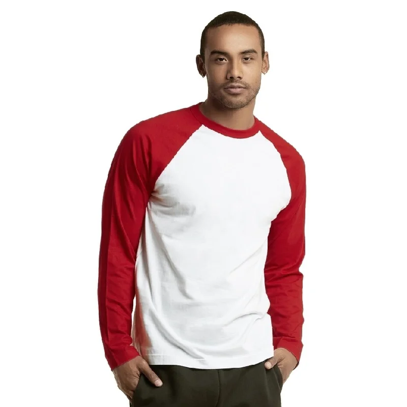 Smart Layering TOP PRO Men's Long Sleeve Baseball Tee - Royal White