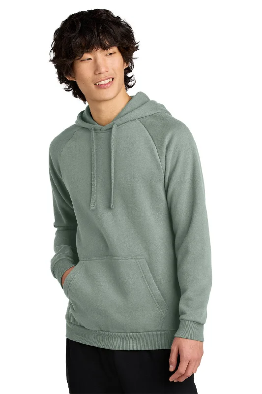 Modern Fitwear District Mens Cloud Fleece Hooded Sweatshirt Hoodie w/ Pouch Pocket - Slate Green