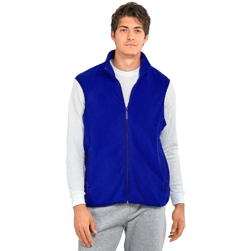 Minimalist Prints KNOCKER Men's Polar Fleece Vest - Royal