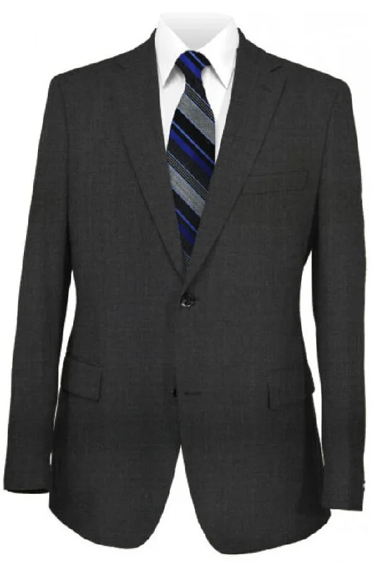 Smart Monochrome Montefino Solid Charcoal Suit