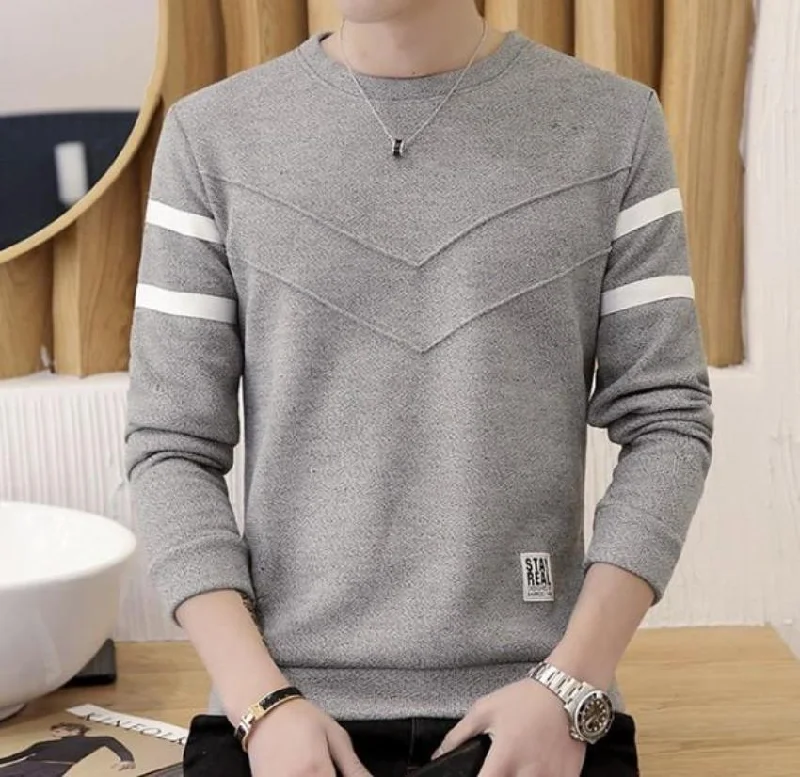 High-End Casual Mens Round Neck Slim Fit Sweater