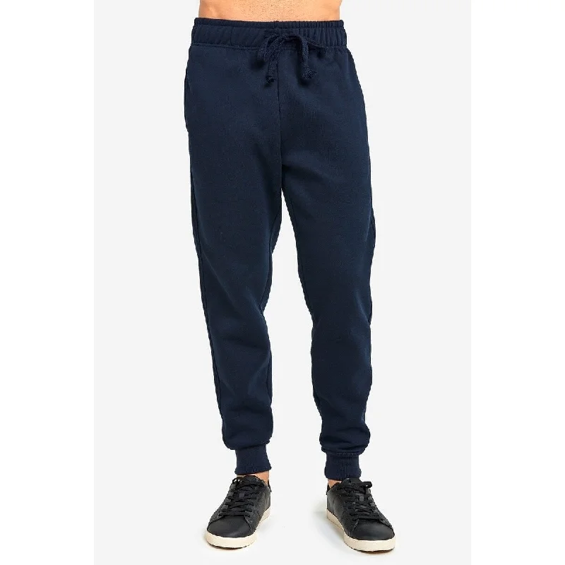 Everyday Essentials ET TU Men's Jogger Fleece Sweat Pants - Navy