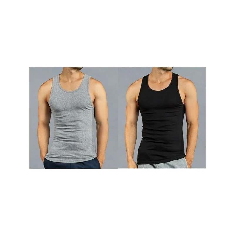 Tailored Utility Men's Solid Cotton Lightweight Tank 3-PACK