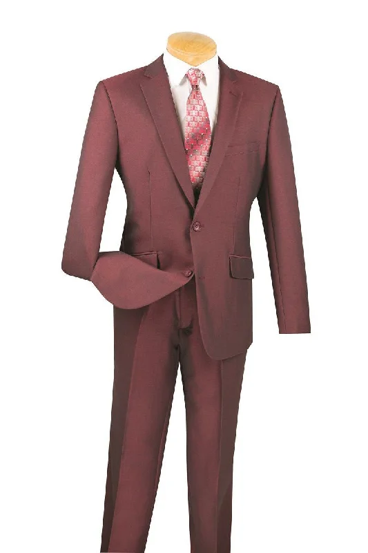 Bold Streetwear Vinci "Angelo" Burgundy Slim Fit Suit