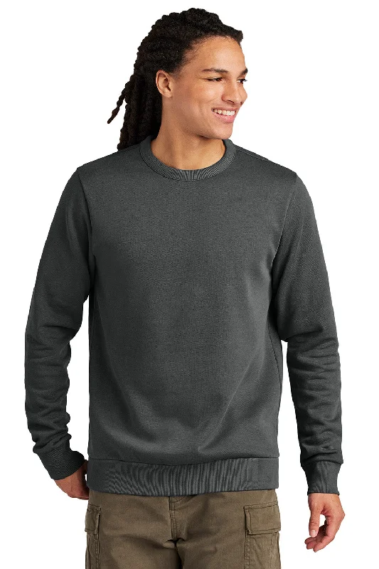 Sleek Neutrals District Mens District Wash Fleece Crewneck Sweatshirt - Graphite Grey