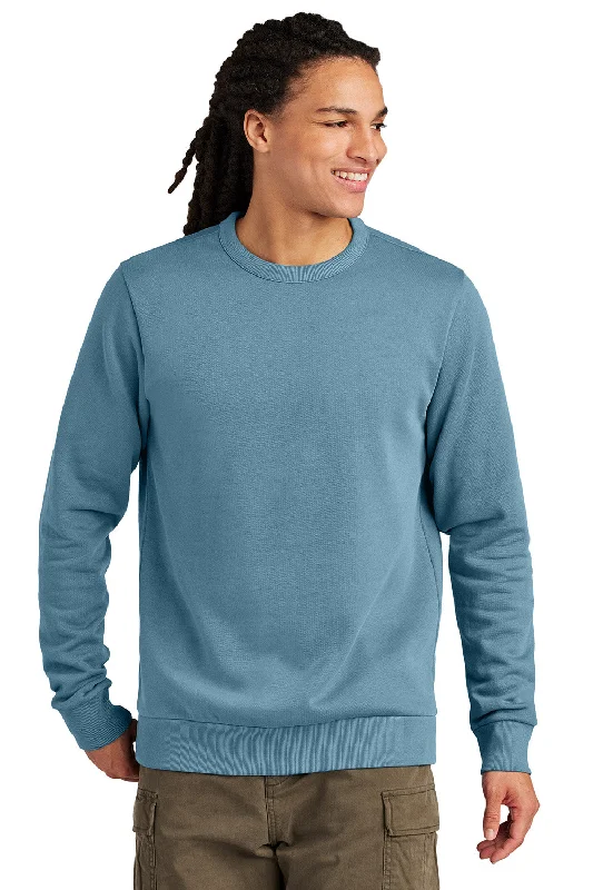 Structured Fit District Mens District Wash Fleece Crewneck Sweatshirt - Dusk Blue