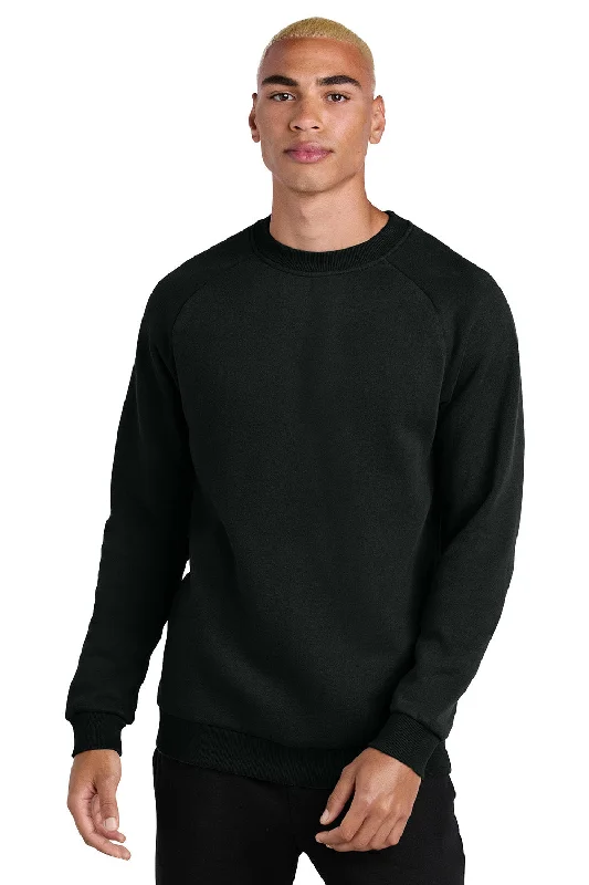 Clean Utility District Mens Cloud Fleece Crewneck Sweatshirt - Jet Black