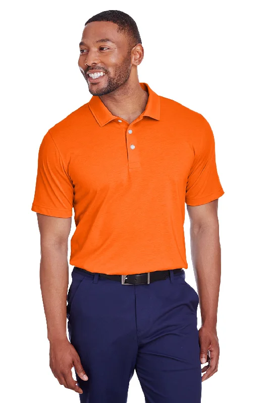 Simplified Chic Puma Mens Fusion Performance Moisture Wicking Short Sleeve Polo Shirt - Vibrant Orange