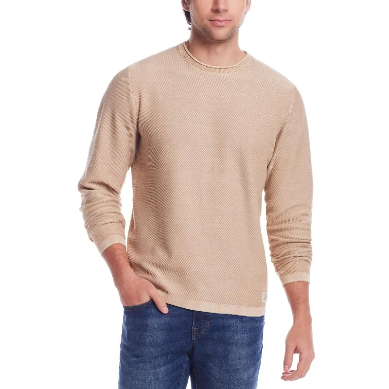 Relaxed Fitwear Weatherproof Vintage Mens Textured Ribbed Knit Pullover Sweater