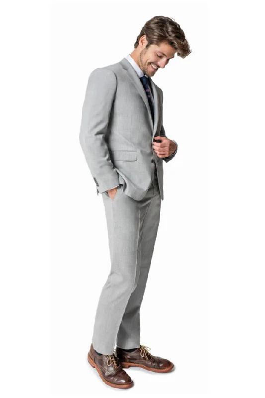 Retro Sportwear Paul Betenly "Thomas" Light Grey Solid Suit