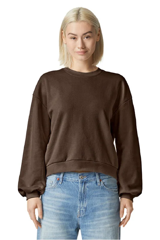 Modern Basics American Apparel Mens ReFlex Fleece Crewneck Sweatshirt - Brown