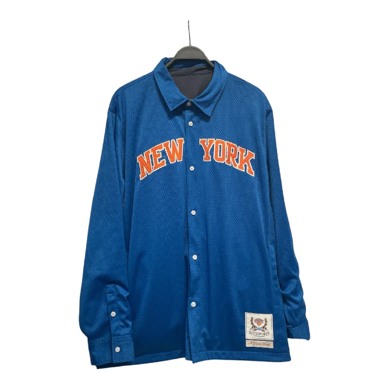 Timeless Modern KITH/Windbreaker/XL/Polyester/NVY/Graphic/navy knicks letter