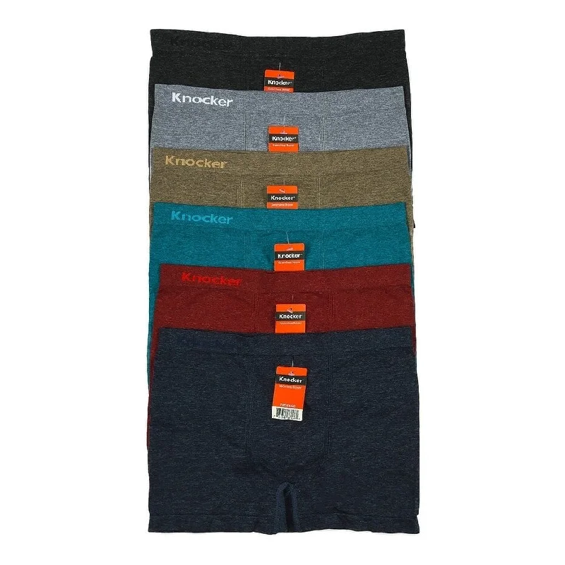 Simplified Streetwear KNOCKER Men's 6-PACK Seamless Trunks - MS053M