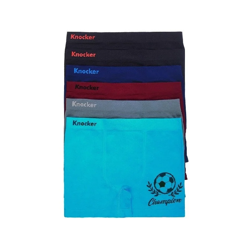 Cozy Streetwear KNOCKER Men's 6-PACK Seamless Trunks - MS057M