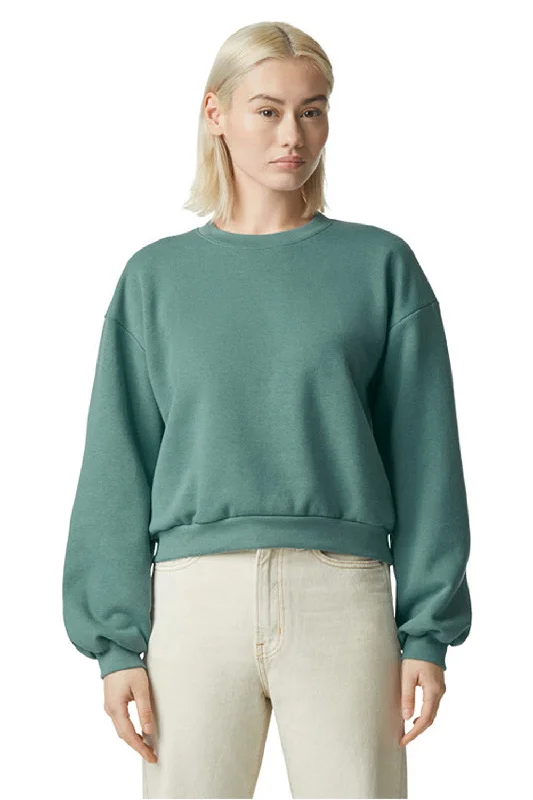 Chic Simplicity American Apparel Mens ReFlex Fleece Crewneck Sweatshirt - Arctic Green