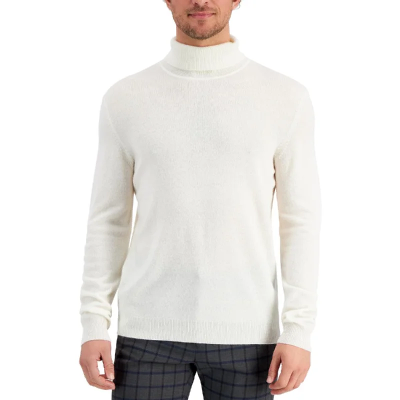 Relaxed Fashion Club Room Mens Cashmere Dressy Turtleneck Sweater