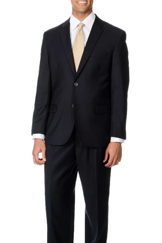 Smart Patterns Caravelli Solid Navy Slim Suit