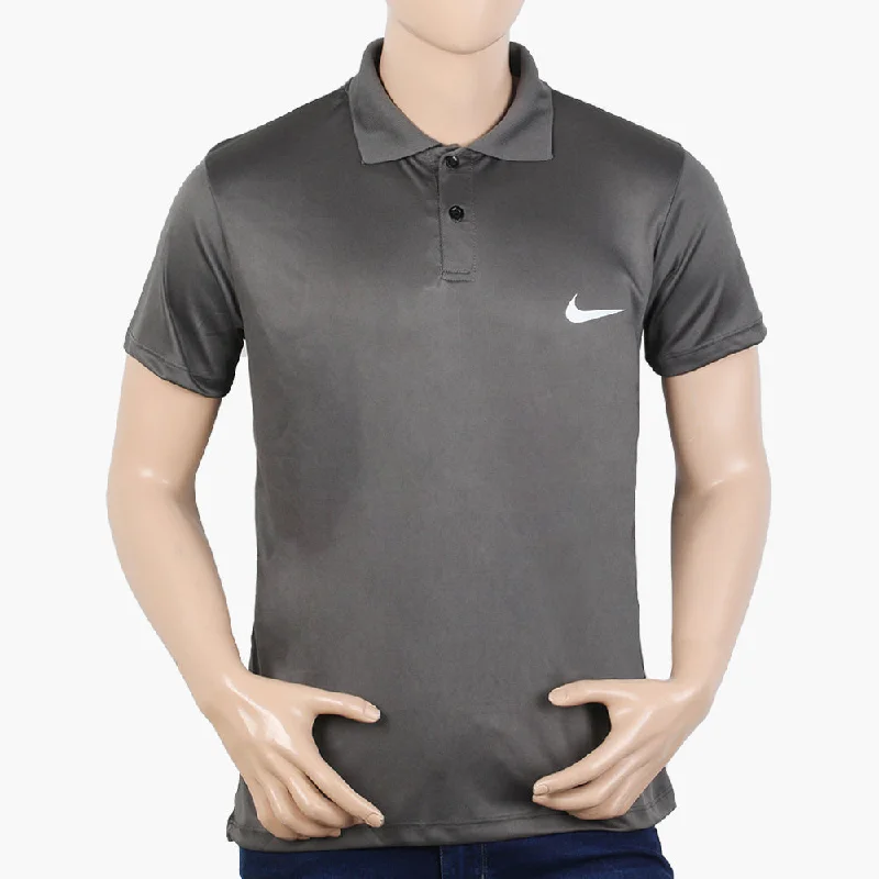 Sporty Fitwear Men's Half Sleeves Polo T-Shirt - Grey