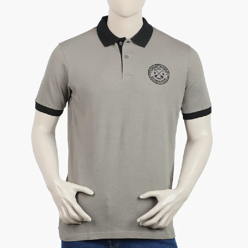 Elegant Casual Eminent Men's Polo Half Sleeves T-Shirt - Charcoal