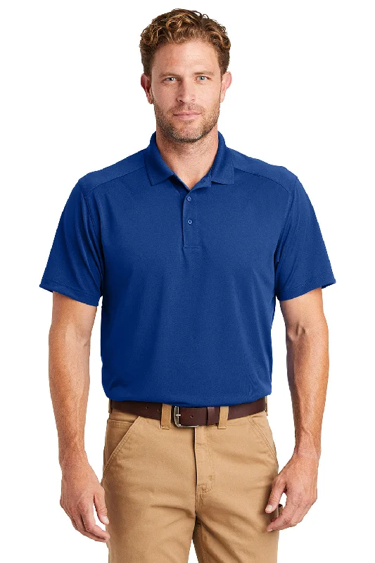 Relaxed Modern CornerStone Mens Select Moisture Wicking Short Sleeve Polo Shirt - Royal Blue