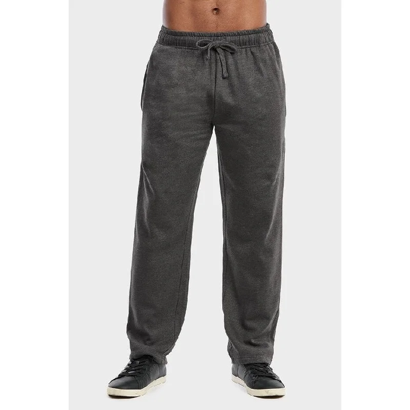 Contemporary Sporty Men's Long Fleece Lightweight Sweat Pants