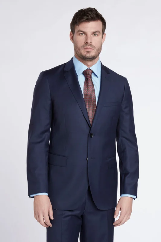 Sophisticated Edge Enzo Solid Blue Suit