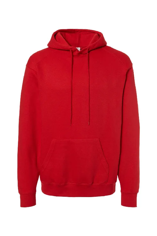 Sporty Essentials C2 Sport Mens Hooded Sweatshirt Hoodie w/ Pouch Pocket - Red - Closeout